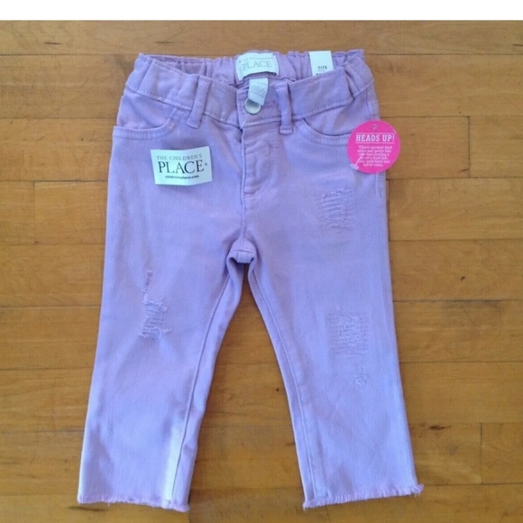 The Children's Place Girls Purple Pants Size 12-18 Months NWT - Picture 7 of 9